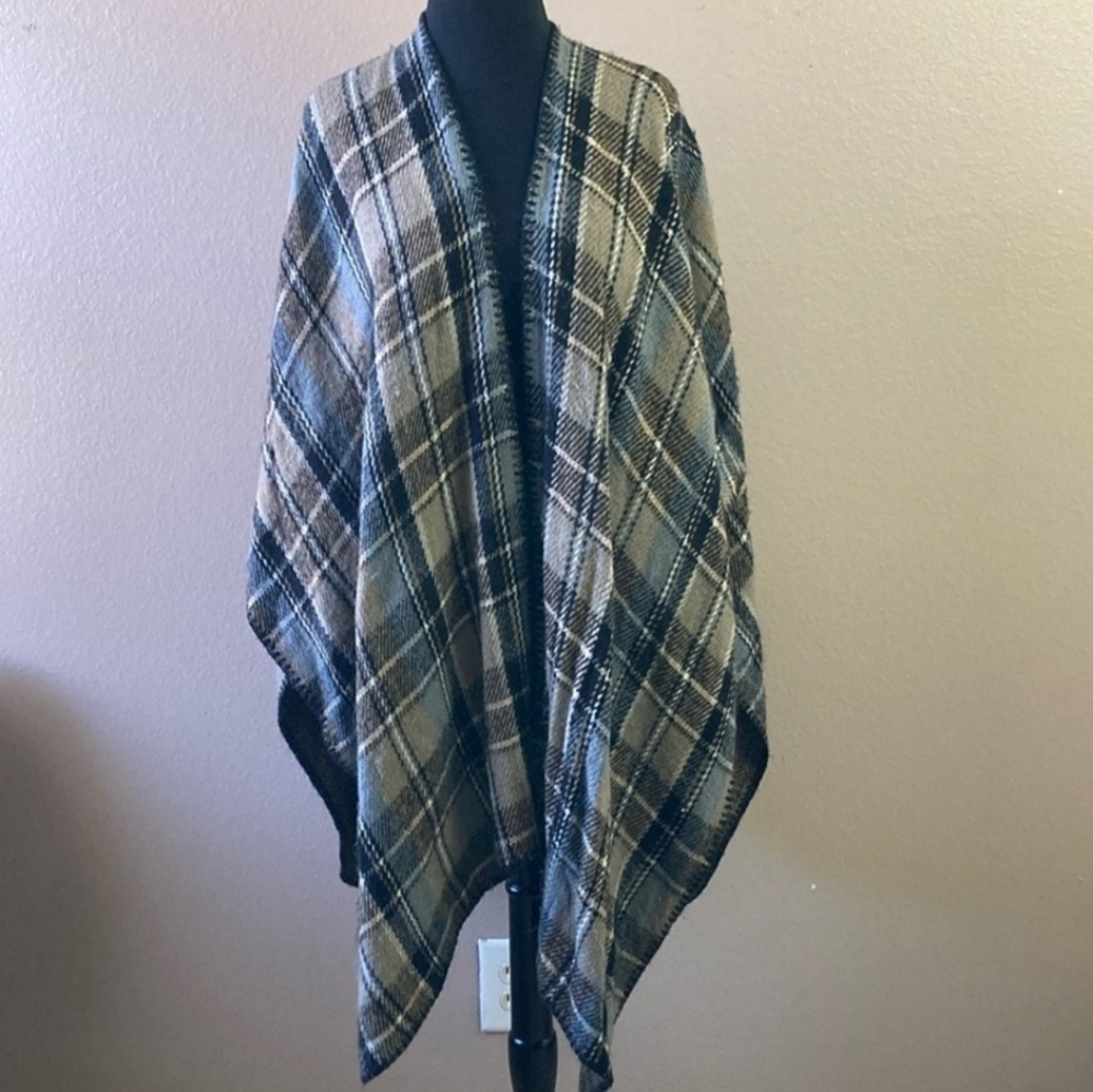 Woolrich Womens Ladies Plaid Wrap onesie Casual Tunic One Size..